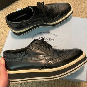 Prada Platform Brogues